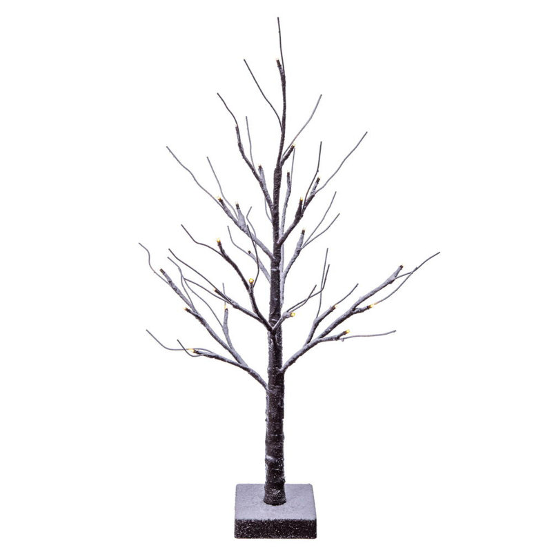 Vickerman LED Brown Frosted Twig Tree 24'' Faux Tree in Freestanding