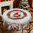 Christmas Santa Claus Design Washable Polyester Tablecloth