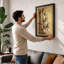 Bamboo in Ink Japandi - Framed Print-1450611056-1450611063