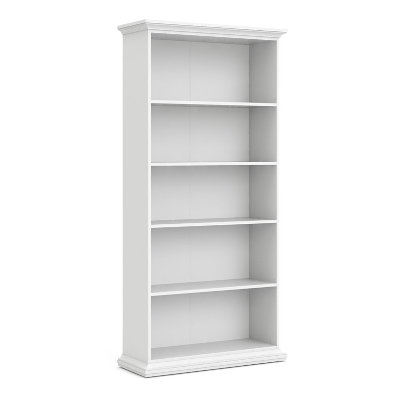 Arbordale 207.6cm H x 96.2cm W Standard Bookcase, White