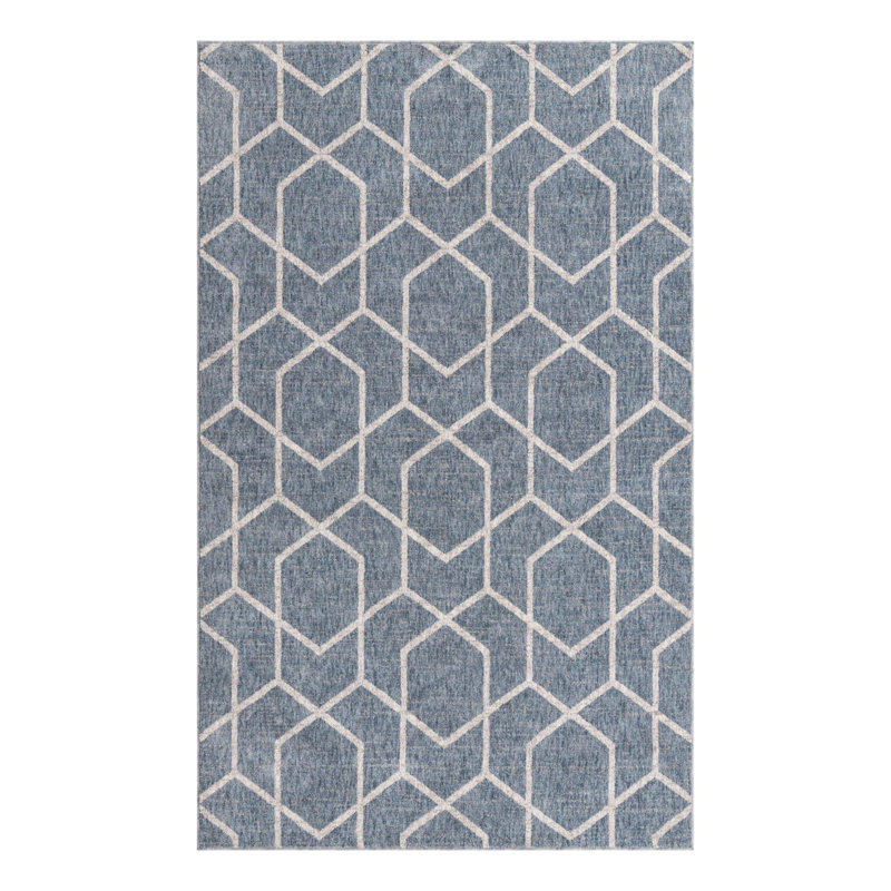 Breze Geometric Indoor Rug, Rectangle 5'3" x 8'