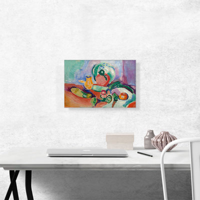 Nature morte avec légumes 1905 par Henri Matisse - reproduction d'art sur toile tendue