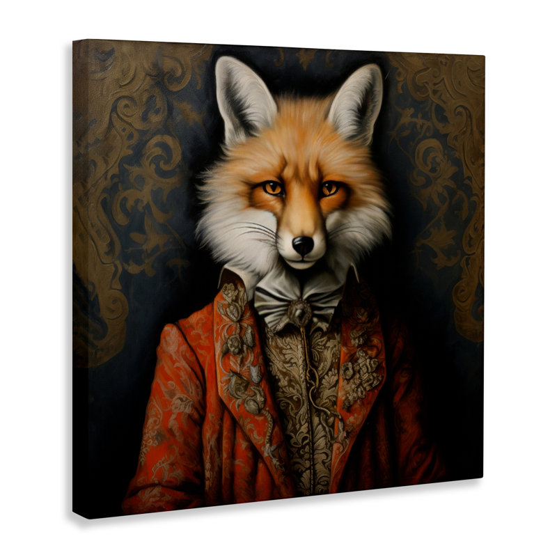 Mystic Metamorphosis Fox Canvas, conception par Lazar Studio, 24 po x 24 po