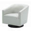Fauteuil demi-tonneau pivotant en simili cuir Hall-687123744