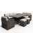 Wicker 8 - Person Patio Conversation Set with Cushions-87428606