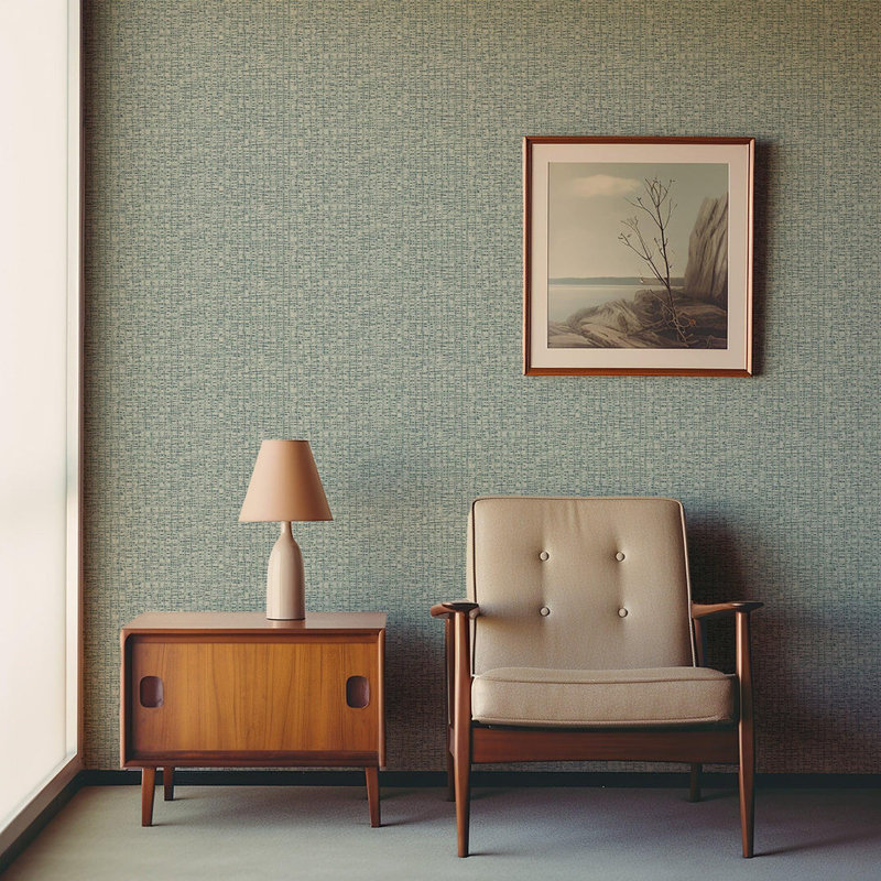 Atomic Weave - Wallpaper, Blue, Premium Paper
