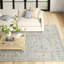 Haiya Pale Slate Machine Washable Area Rug-835465877