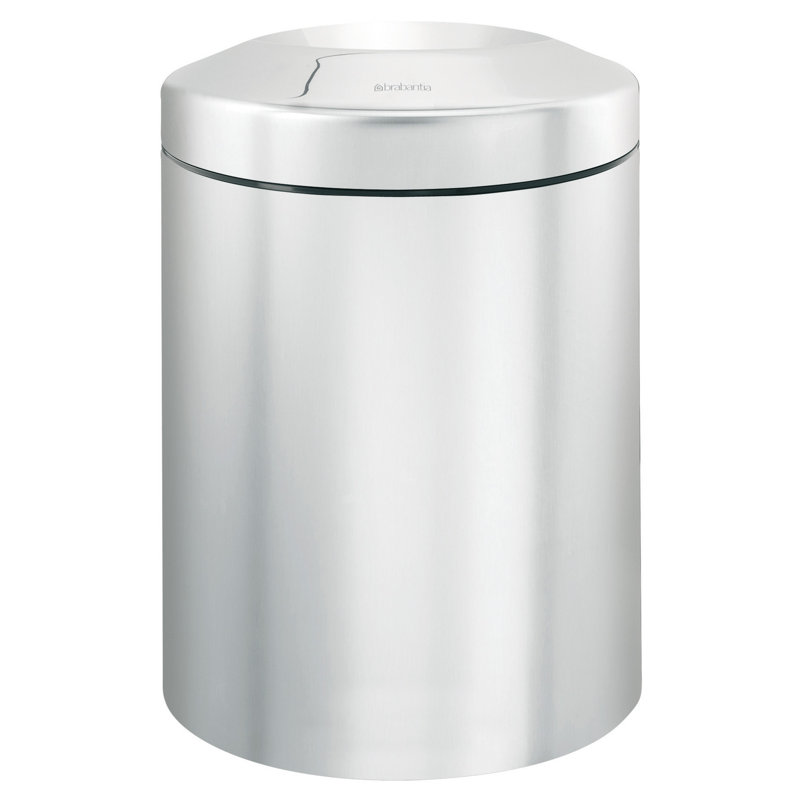 Brabantia Flame Guard Waste Paper Bin, 30L, Matt Stainless Steel