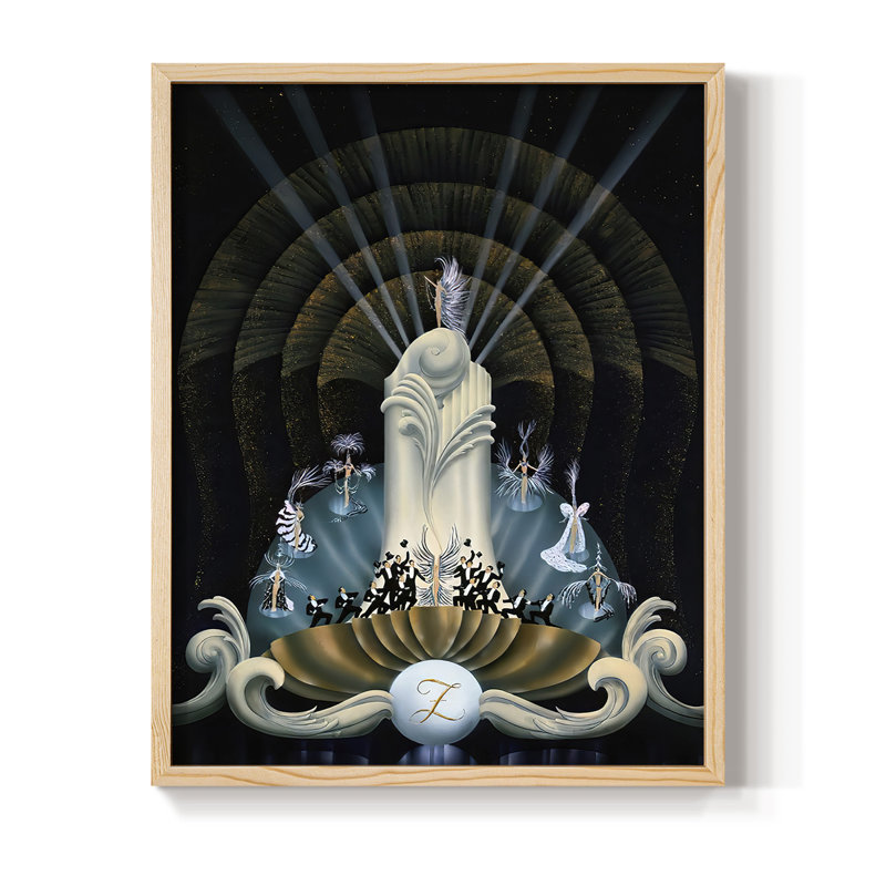 «Tranquility», reproduction encadrée - bois massif, H 11 po x l 9 po