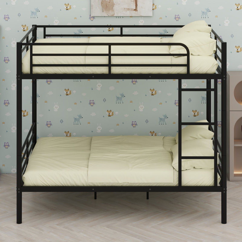 Metal Bunk Bed, Black