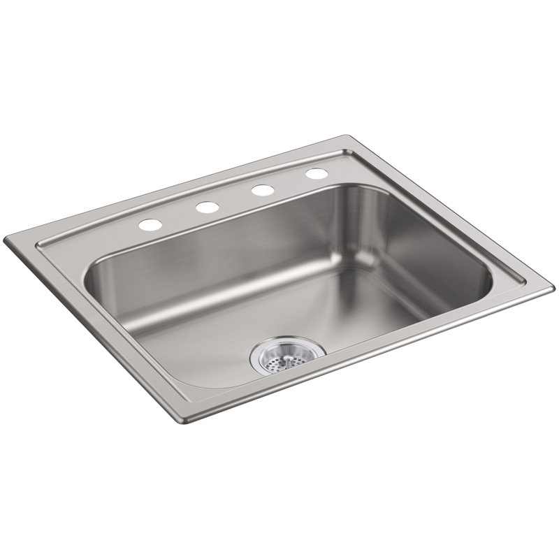 Toccata 25" L x 22" W x 6" Top-Mount Single-Bowl Kitchen Sink
