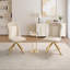 Chaises d'appoint de salle à manger (ensemble de 2), chaises d'appoint rembourrées en tissu de velours-59100577