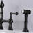 Matte Black Pull-Out Side Spray Kitchen Faucet, Bridge Dual Handles, Brass, Corrosion, Leak-, 360-Degree Rotating Congruent Nozzle Faucet With Handles And Spray, Leak, Circulating
