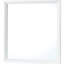 Miroir blanc avec stratifié de haute qualité - brillant, impression sur verre transparent, 36,32 po x 1,94 po x 36,32 po, 24,96 lb