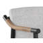Chaise avec accoudoirs Latanyia en gris
