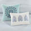 8 Piece Cotton Floral Printed Reversible Comforter Set, Blue, Queen-119068588
