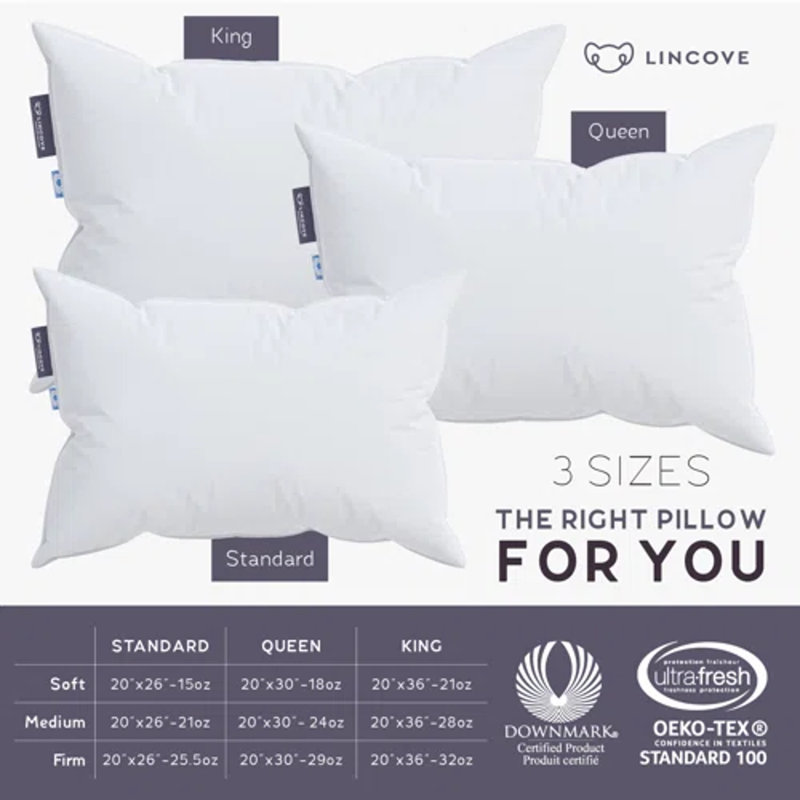 Canadian Down Medium Pillow