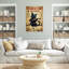 Impression sur toile, "Chat noir"-481279720