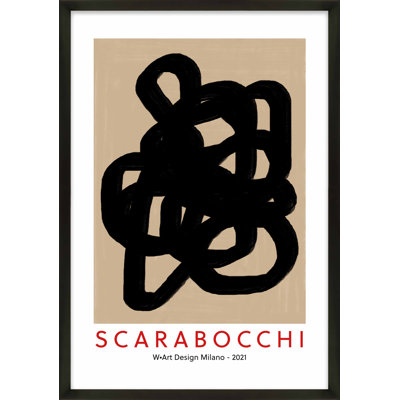 " Doodles in Black 1 " Graphic Art Print