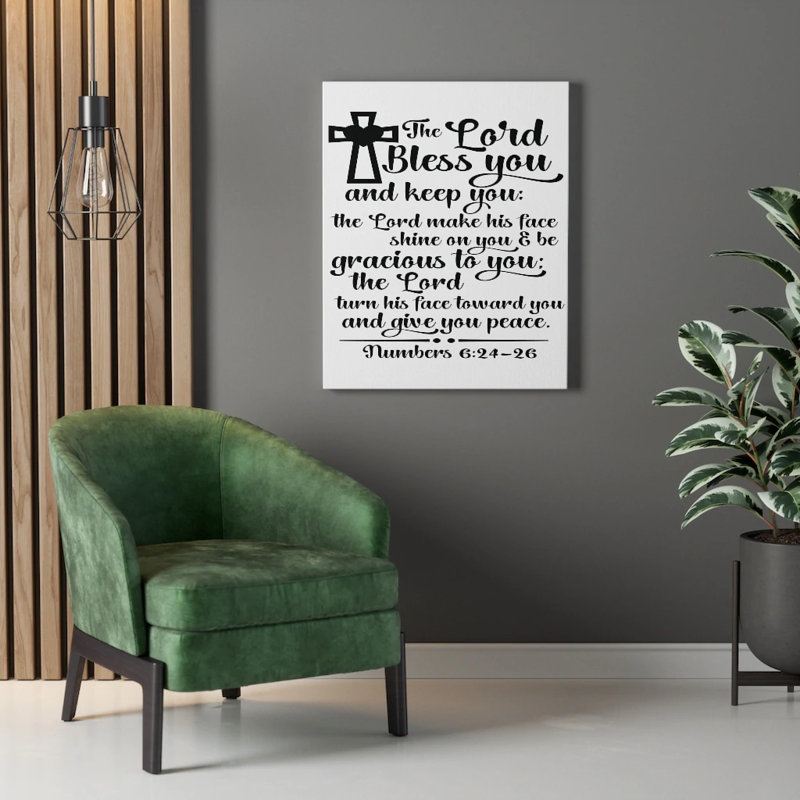 Lord Bless You - Wrapped Canvas Print, 41cm H x 30cm W