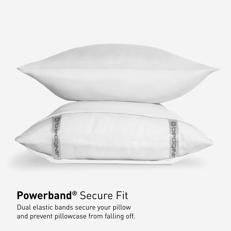 White Polyester Standard/Queen Pillowcase Set