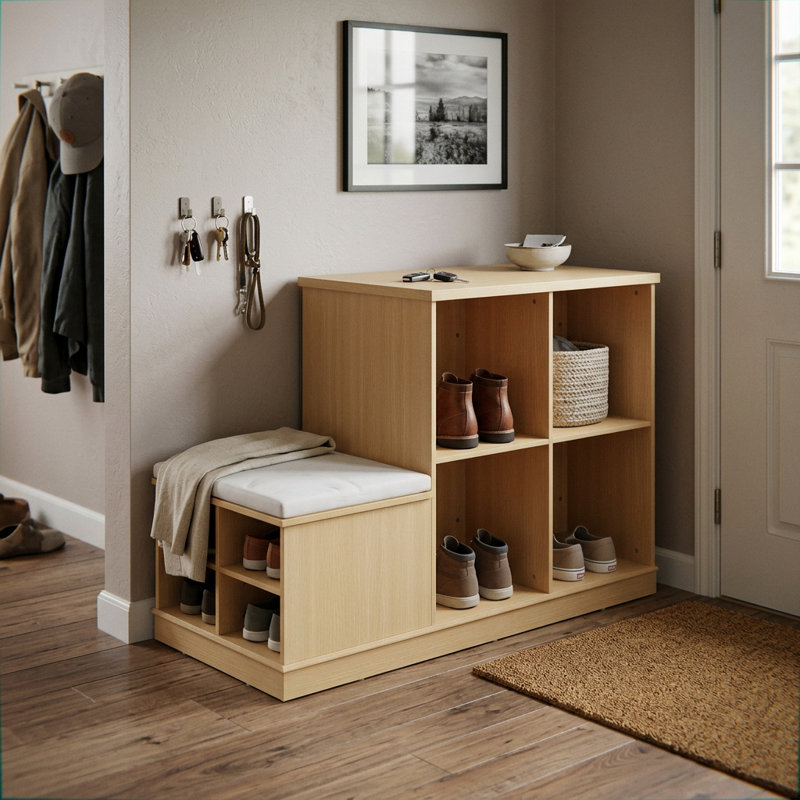 Banc de rangement 47,2 po