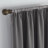 Eclipse Solid Thermapanel Room Darkening Rod Pocket Curtain, Window Curtain for Bedroom and Living Room, (1 Panel), 54 in Wide x 84 in Long, Grey-2129112919-2129112920