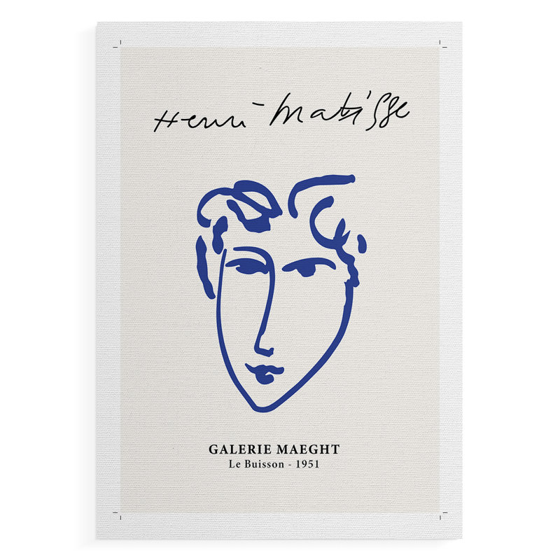 Matisse CVII, reproduction encadrée - reproduction de toile seulement - NON encadrée, H 60 po x l 40 po