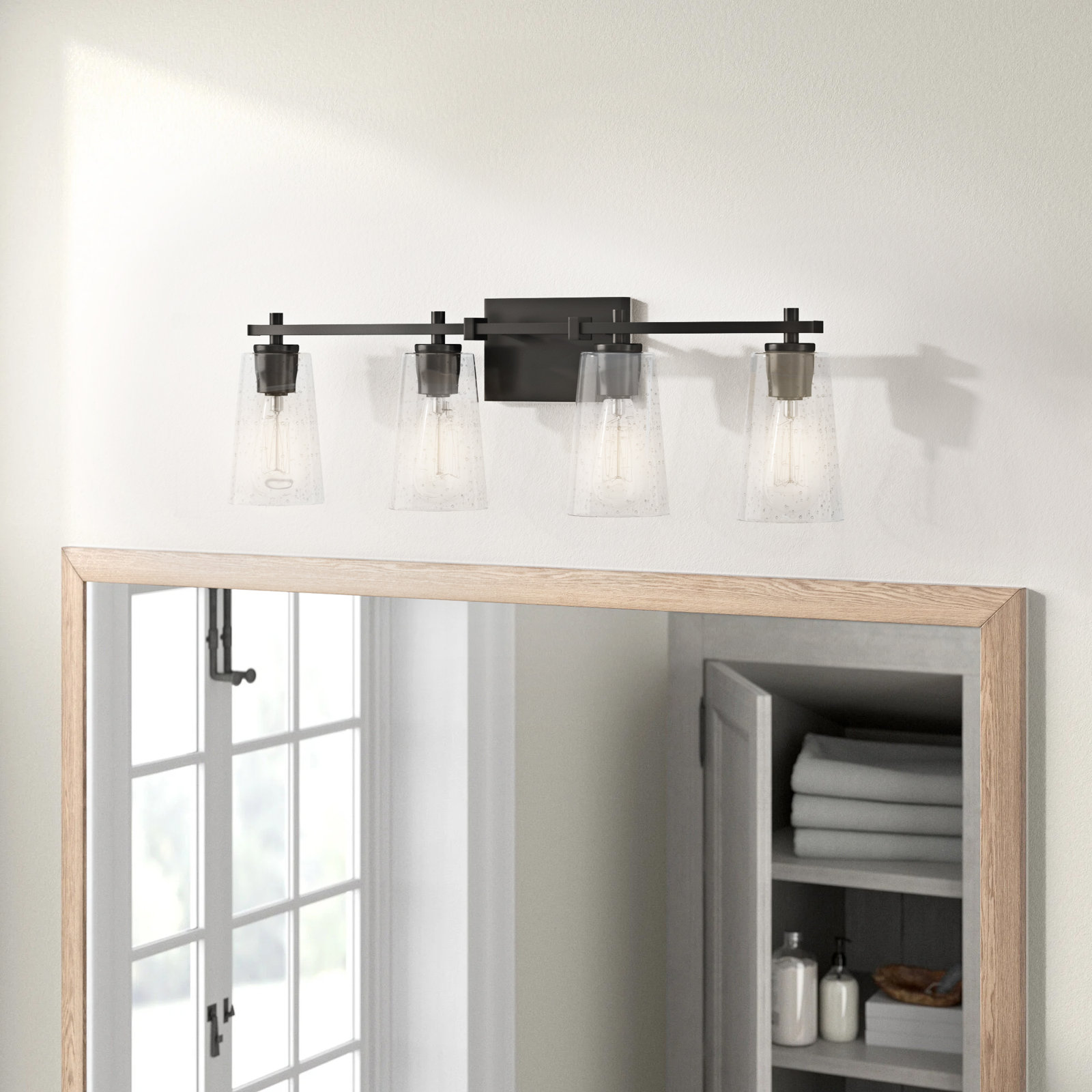 Noland 4-Light Vanity Light, Oil Rubbed Bronze