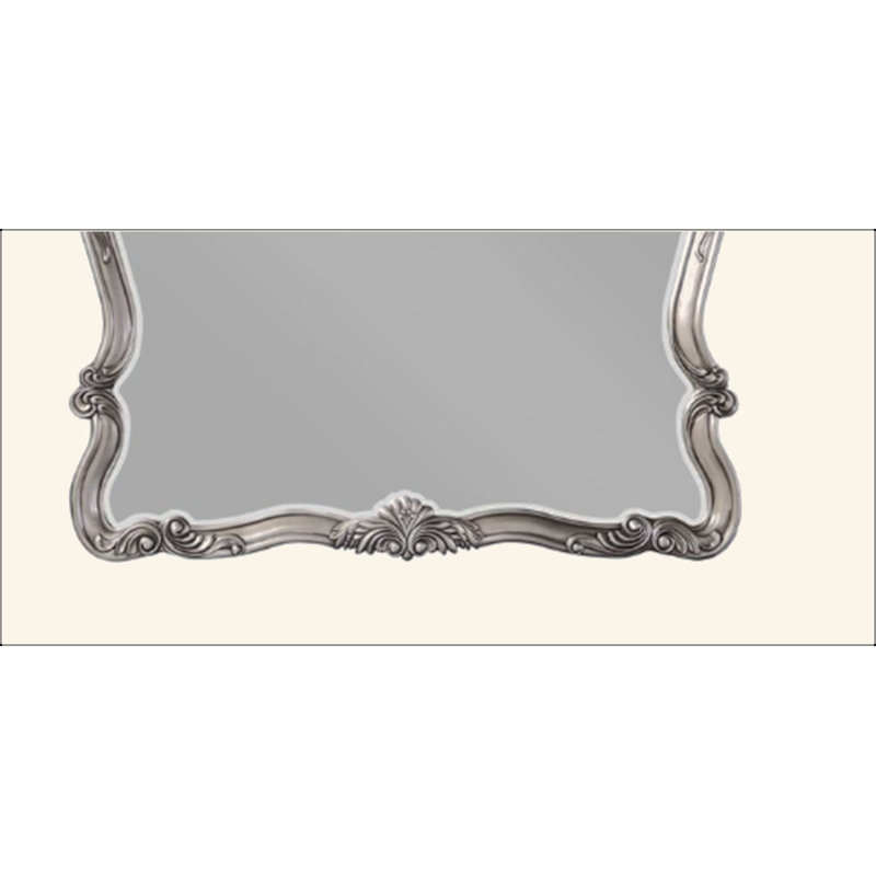Miroir antique à finition platine