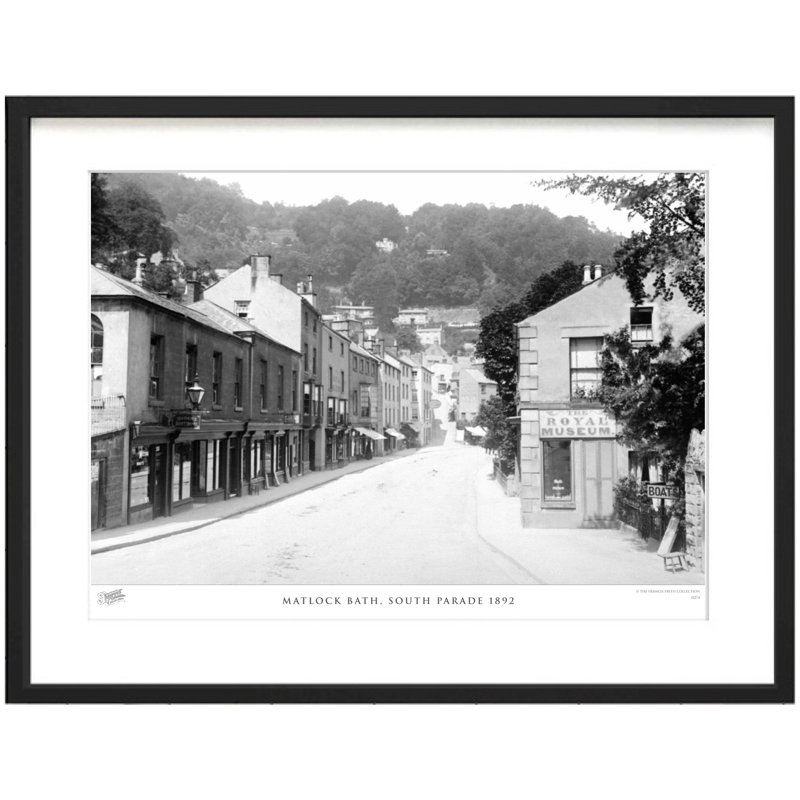 Matlock Bath, South Parade 1892 - Single Picture Frame Print, 28cm H x 36cm W x 2.3cm D