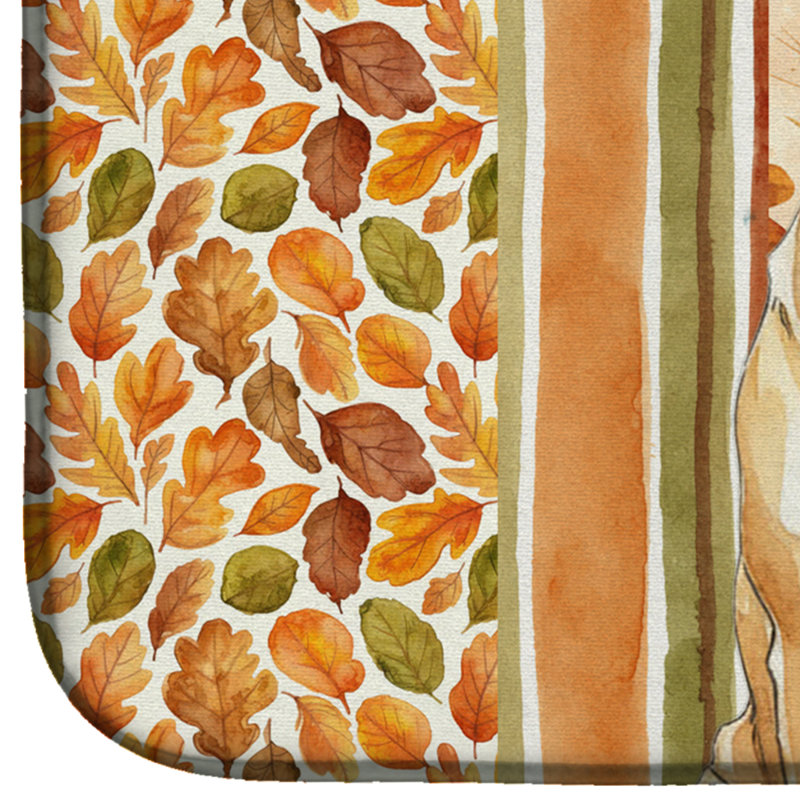 Fawn Mastiff Heirloom Fall Dish Drying Mat