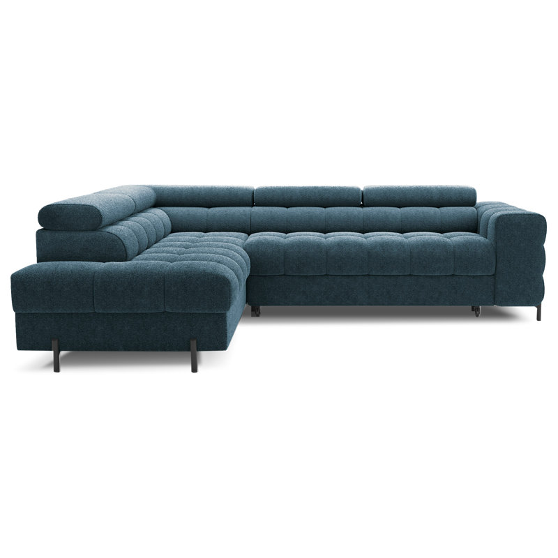 Burglind 5 Seater Sofa Bed, Left Hand Facing, Dark Blue Amore 40
