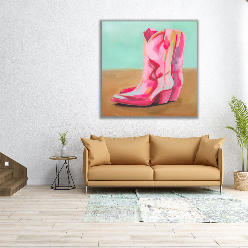 Cowboy Barbee II - reproduction d'art sur toile, H 40 po x l 40 po