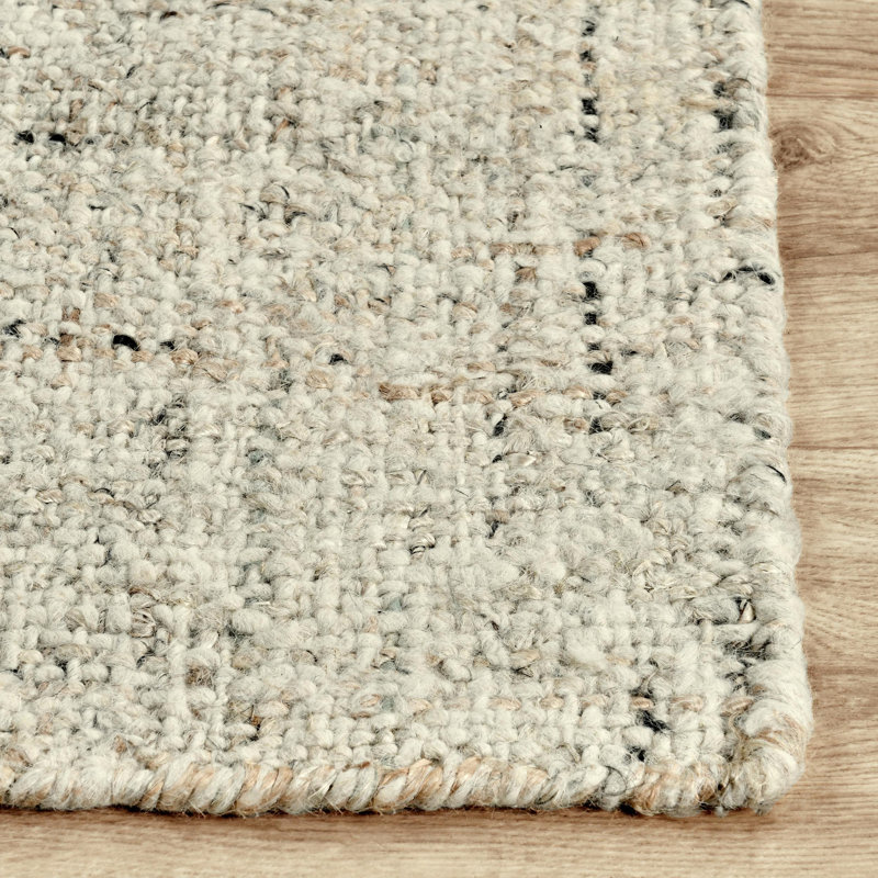 Oscoda Abstract Area Rug in Gray