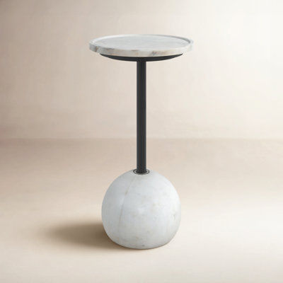 Nessie Marble Tray Top End Table