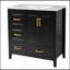 Meuble-lavabo sur pied 36 po avec tiroirs à fermeture en douceur 36 po-598193581