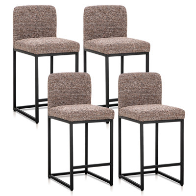 Ensemble de 4 tabourets de bar Chenille