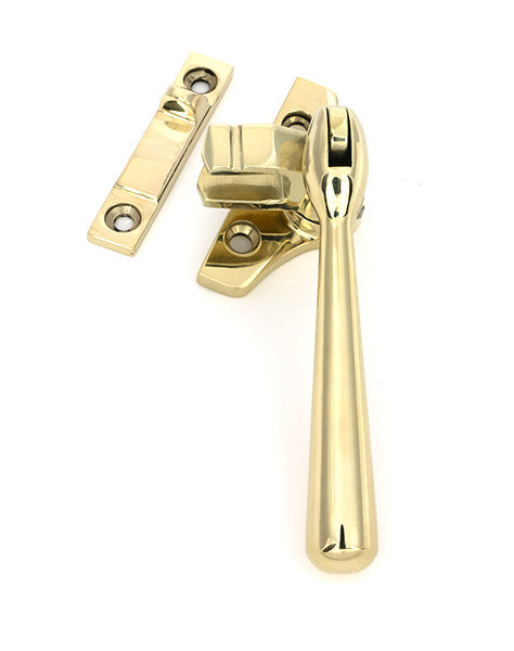 Newbury Night-Vent Locking Fastener (Steel Window), Polished Brass