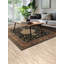 Tapis noir luxueux 7 pi 9 po
