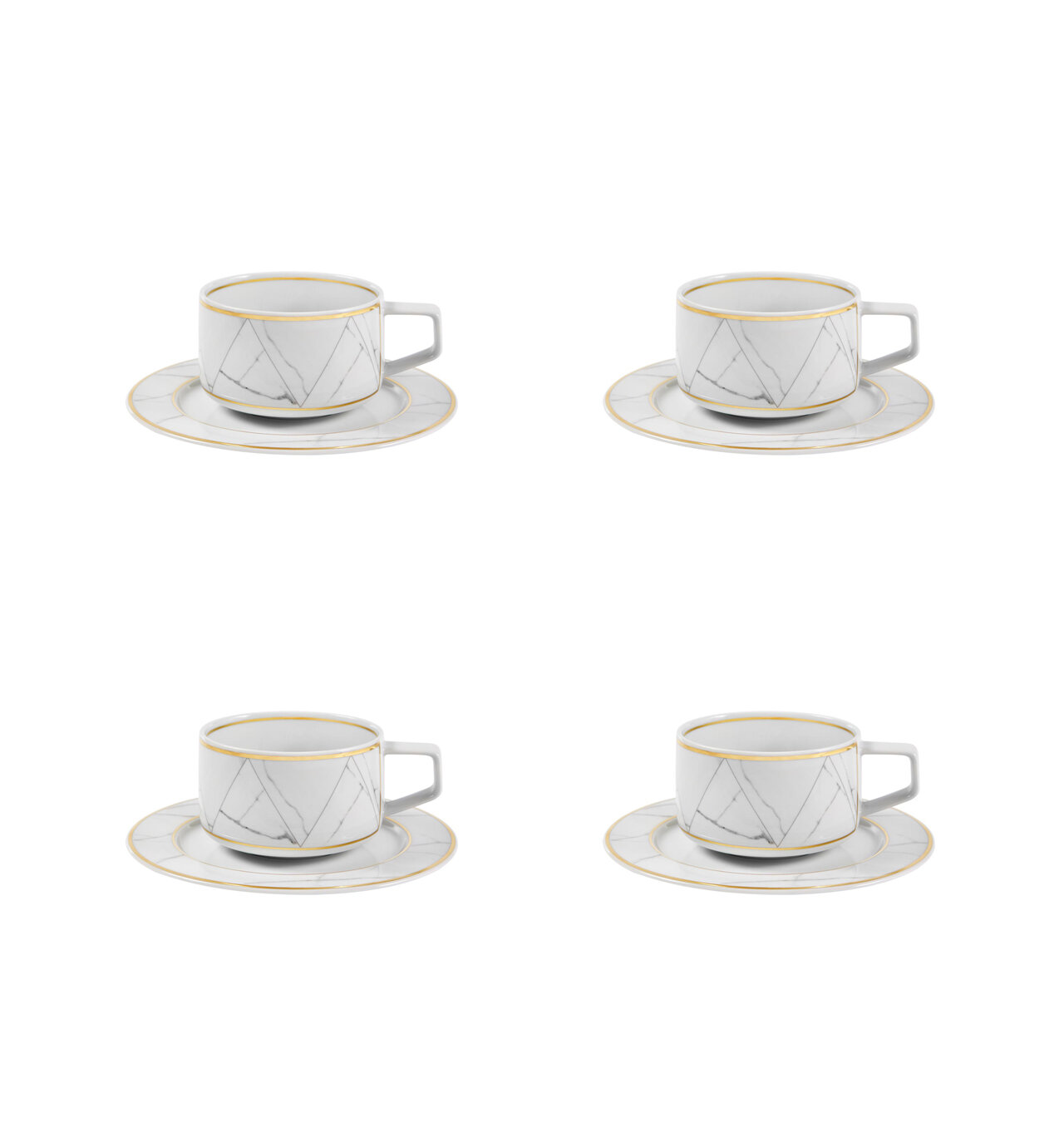 Vista Alegre Collection Carrara, tea cup and saucer, Newformsdesign, Plates and dinner services