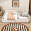 Lit plateforme tapissier avec port USB et 2 tiroirs-1261626583
