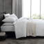 Ensemble d'édredon en coton texturé blanc Vera Vera-99296395