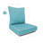 Corded Seat Cushion With Zipper Closure And Corded Back Cushion, With White Polyester Padded Fill.-1125301524