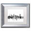 «Montreal Canada Skyline B&W», impression encadrée-40402156-69492834-17769403