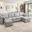 Canapé-lit modulaire convertible de 6 pièces Hashim-492556929