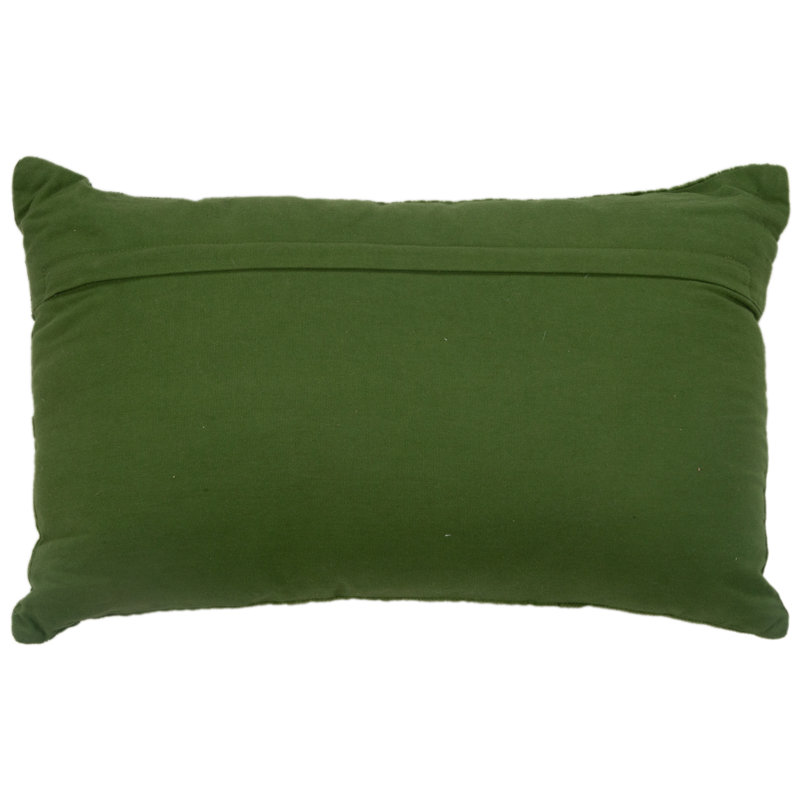 Berkley Cotton Lumbar Rectangular Pillow Cover & Insert, Green