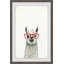 Red Trendy Llama - Painting-383813922-383813926