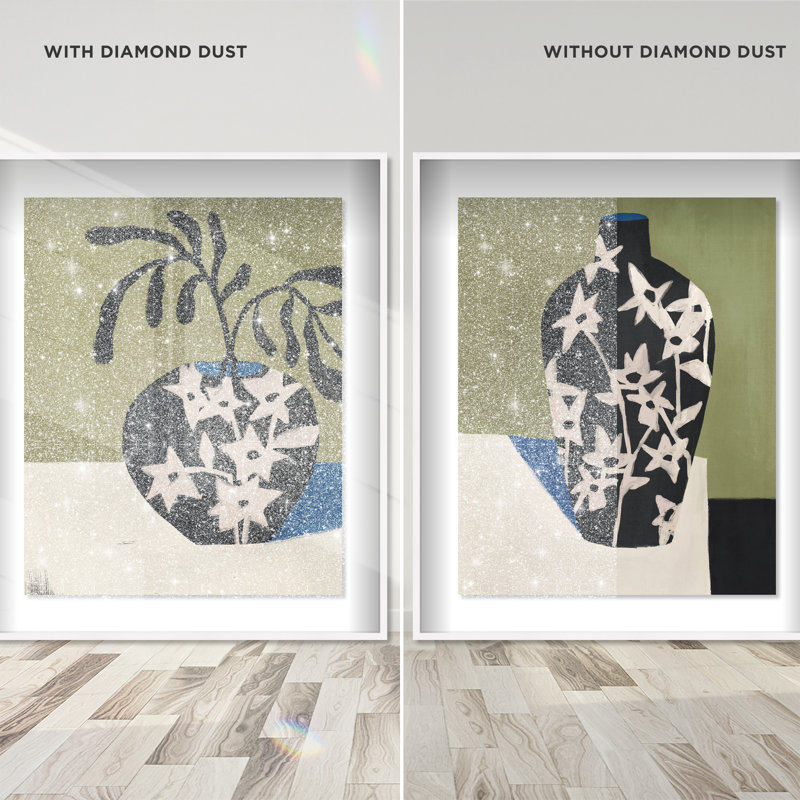 Noir Vase Set Set by Oliver Gal, 75"H x 63"W, White Shadowbox