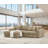 Modern Corduroy L-shaped Sectional Sofa With Chaise-725539364